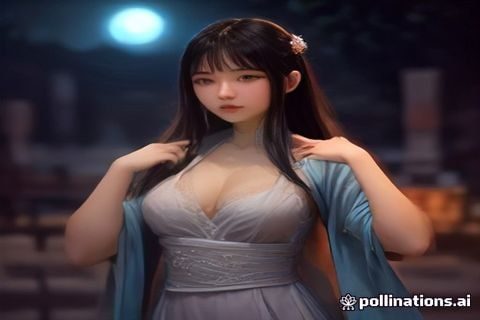乳色吐息动漫主视觉插图，展现主角站在城市夜景前的背影，灯光温暖朦胧，情感氛围浓烈